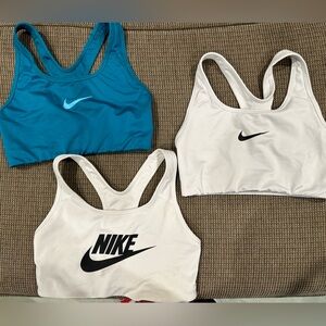 Nike Sports Bras (3) size small, gently used - good condition